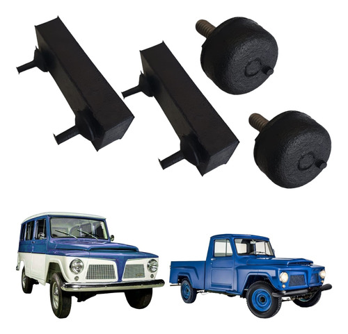 Kit De Calço Do Capô Rural / F 75 Ford Willys