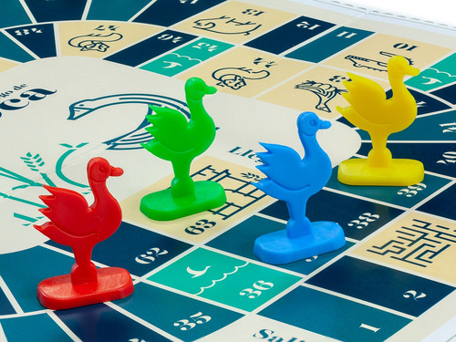 Juego De La Oca Recorrido Ruibal Linea Azul Juego De Mesa