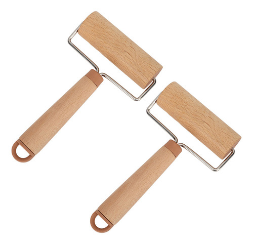 Rodillo Para Masa, 2 Rodillos Pequeños, Rotación De 360 Grad
