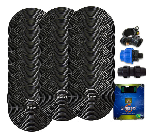 Aquecedor Solar Piscina 88.000l 22xa1 Girassol Com Painel