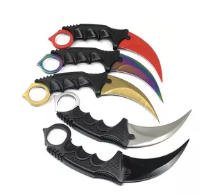 Cuchillo Navaja Funda Collar Combate Csgo Karambit Tactico