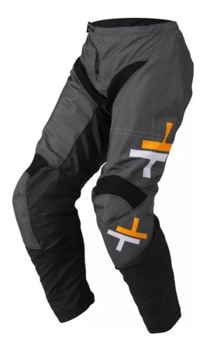 Calça Mattos Racing Atomic Cinza/laranja Motocross Trilha