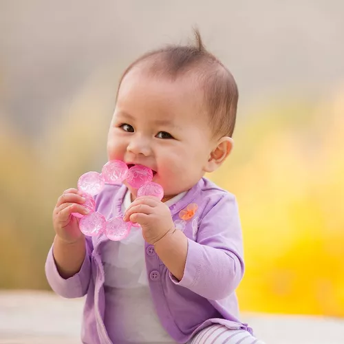  Juguetes mordedores para bebés de 0 a 6 meses, mordedores para  bebés recién nacidos, aptos para congelador, juguetes de dentición  congelados para bebés de 0 a 6 meses, juguetes mordedores para