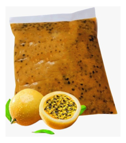 Pulpa De Maracuyá 1kg, 100% Natural, Sin Azúcares Añadidas