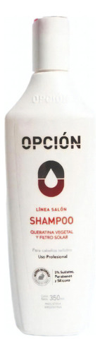 Shampoo Queratina Vegetal Y Filtro Solar Opcion 350 Ml