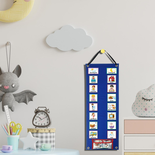 Calendario Visual Para Niños, 70 Piezas, Tarjetas De