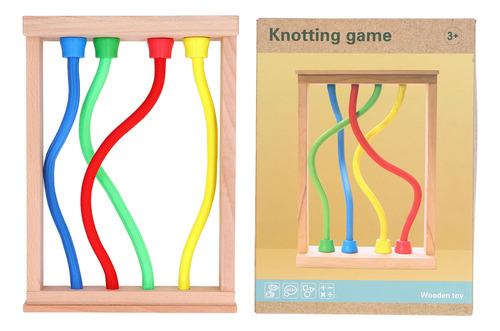 Juego De Cuerda Anudada Para Niños, De Madera, Mejora El Pen