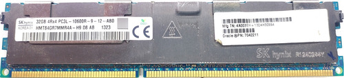 Memoria 32gb 4rx4 Pc3l-10600r Hmt84gr7mmr4a H9 Hynix Ecc Reg (Usado)