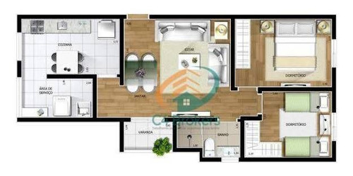 Imagem 21 de 23 de Apartamento Com 2 Dormitórios À Venda, 56 M² Por R$ 263.000,00 - Gopoúva - Guarulhos/sp - Ap1154