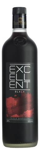Vodka Excellent Black 950ml - Vodka Preta