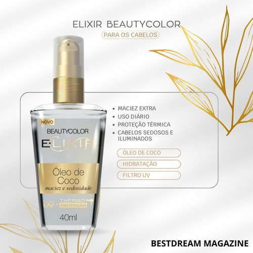 Elixir Beauty Color Óleo De Coco Capilar Nutrição 40ml