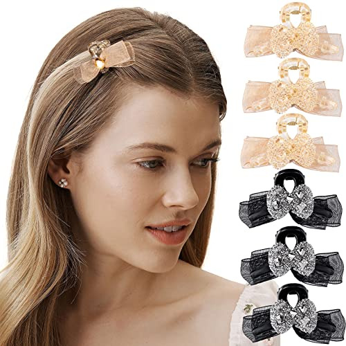 Nuorest 8pcs Rhinestone Barritas De Pelo Francesa, Zwtpb