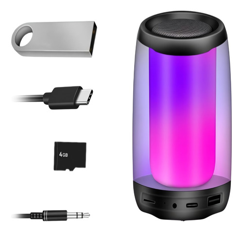 Parlante Altavoz Iluminacion Multicolor Bluetooth 5.0  