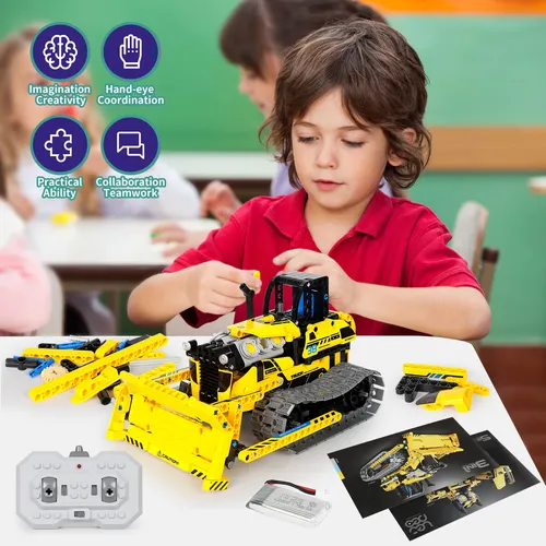 Lecpop Kit De Construcción De Robot 5 En 1 452 Piezas De Personaje Color