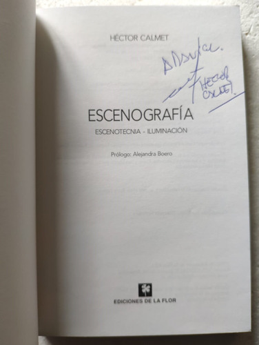 Escenografía Escenotecnia Iluminación Héctor Calmet Firmado (Usado)