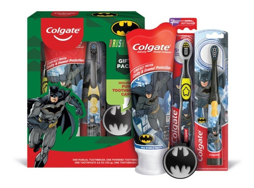 Colgate Kids Batman Cepillos De Dientes + Kit | Envío gratis