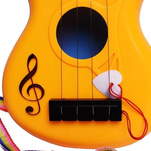 Guitarra Infantil Rockera Musical Con Pua El Duende Azul
