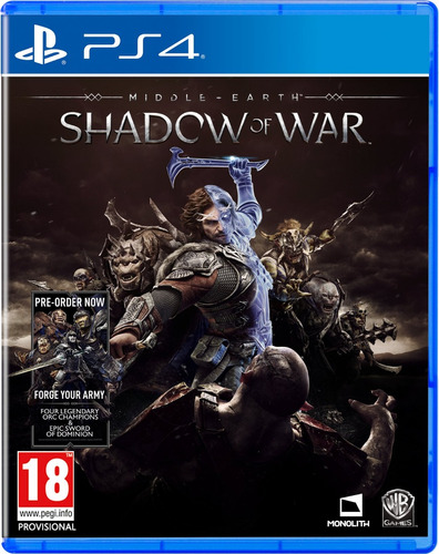 Juego Ps4 Middle Earth Shadow Of War