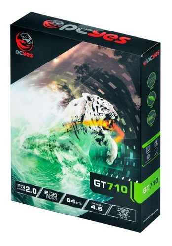 Imagem 8 de 8 de Placa De Video Geforce Nvidia Gt710 2gb Ddr3 - 64 Bits Pcyes