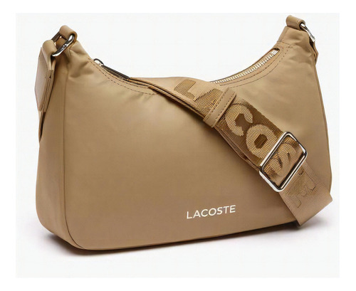 Bolsa Lacoste Hobo Active para uso diario, color marrón, talla única