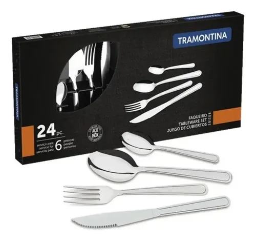 Faqueiro 24 Peças Buzios Inox 23799071 Tramontina