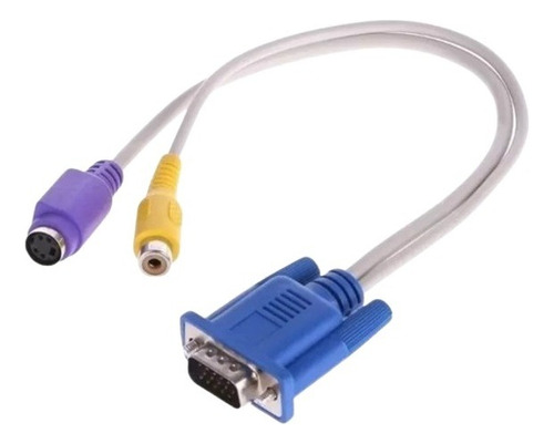 Cable Convertidor Vga Macho A Tv Super Video Rca Pc A Tv 