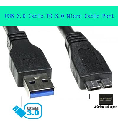 Cable Usb 3.0 Superspeed Usb A Macho A Usb Micro B (paquete