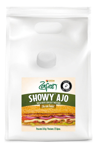 Salsa Showy Ajo Bolsa 3800g Zafran Cj 4 - g a $24