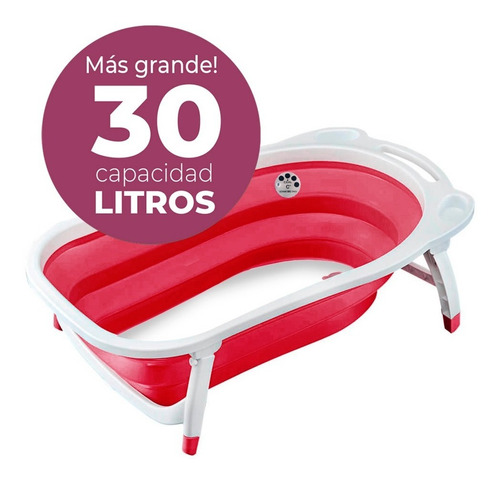 Imagen 2 de 9 de Bañera Flexible Plegable Mega Baby + Red De Baño