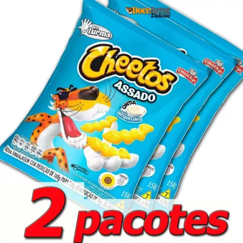 KIT COM 2 Cheetos Requeijão GIGANTE Elma chips 280G - Escorrega o