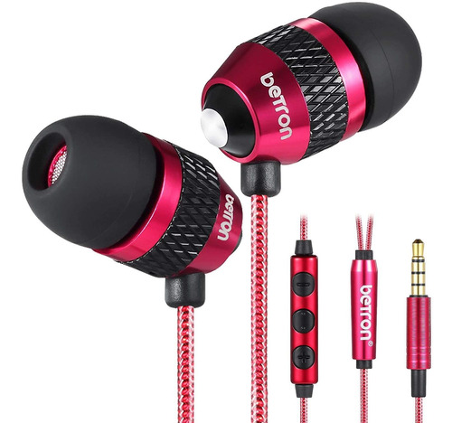 Auriculares Betron B25vc, Microfono/rojo/con Cable