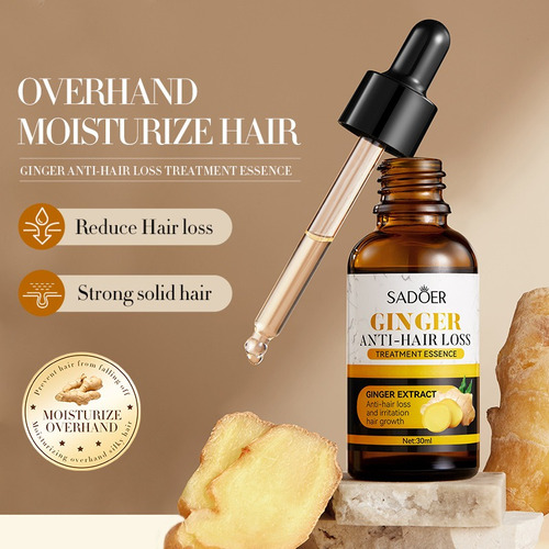 Kit De 3pzs. Serum Capilar De Jengibre Ant- Caída 30ml