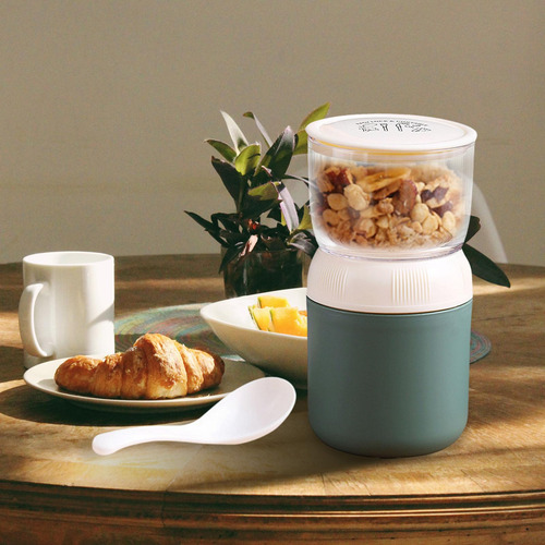 Recipiente De Yogur Portátil Con Cuchara Recipiente De