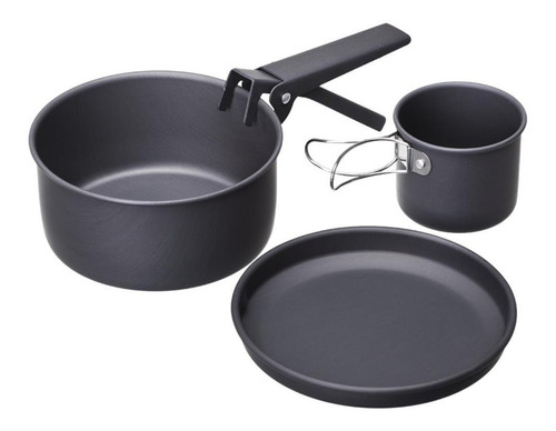 Kit Cozinha Camping Aluminio Guepardo 4 Pç Completo Promoçao