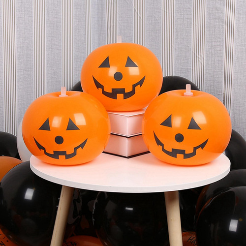 Globos De Calabaza Con Luces Led Brillantes Para Césped De