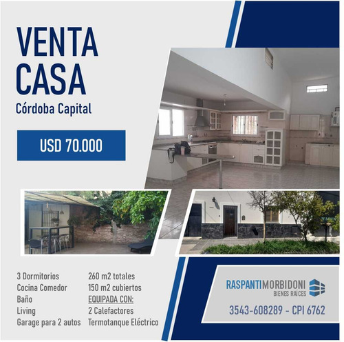 Venta De Casa En Ciudad De Córdoba, Barrio Alto Alberdi