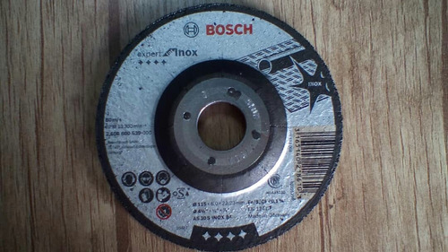 Disco Debaste Acero Inox Bosch 4-1/2 X 1/4 X 7/8