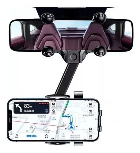 Soporte Celular Espejo Retrovisor Carro 360 Rotación Holder