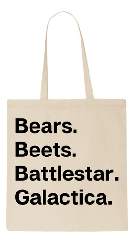 Tote Bag - The Office - Bears Beets Battlestar Galactica 