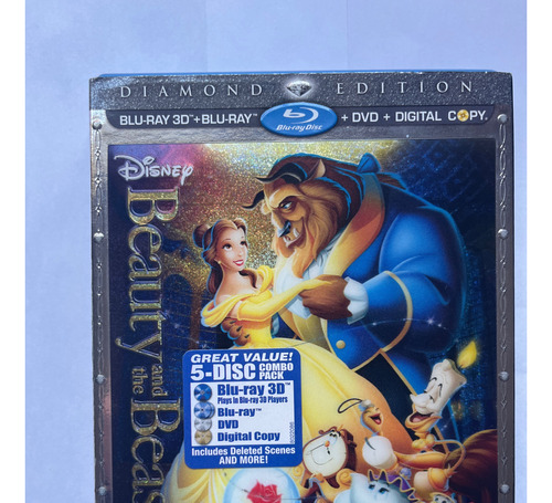 Pelicula Beauty And The Beast Bluray 3d, Bluray, Dvd