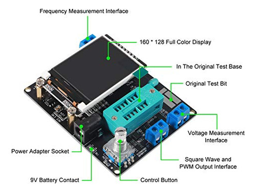 Probador De Transistores Lcd Multifuncional Gm328a Probador