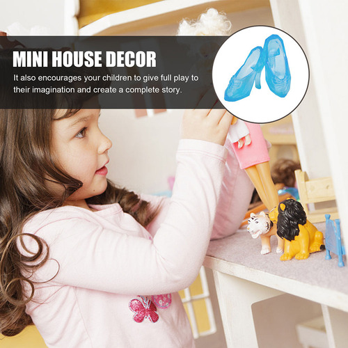 30 Pares De Zapatos En Miniatura, Zapatos De Cristal De Simu