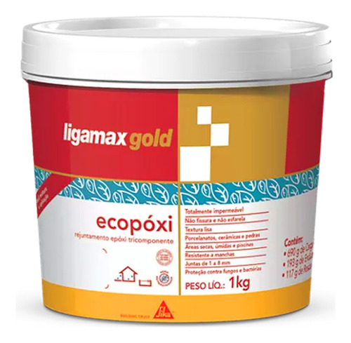 Rejunte Epoxi Ligamax - Areia 1kg