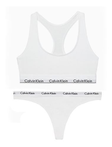 Conjunto Calvin Klein Ropa Interior Originales Blanco M