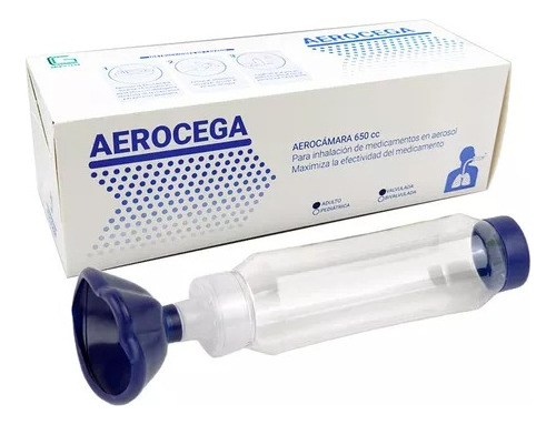 Aerocámara Valvulada Desmontable Para Adulto 650 Ml. V/a