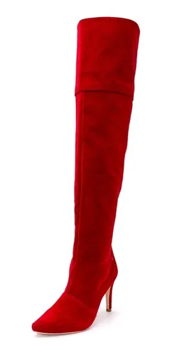 Bota vermelha cheap over
