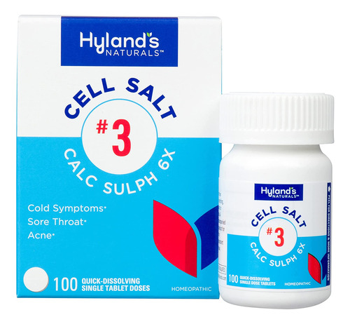 Hylands Naturals Cell Salt No. 3 Calc Sulph 6x Tabletas, Ali