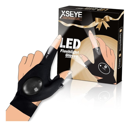 Regalos Xseye Para Hombres Mujeres, Guantes De Linterna Led,