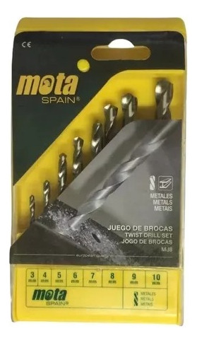 Juego Mechas Acero Rápido Para Metal  3 A 10mm Mota