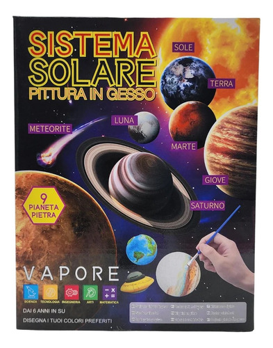 Kit Sistema Solar En Yeso Para Pintar Maqueta Educativo